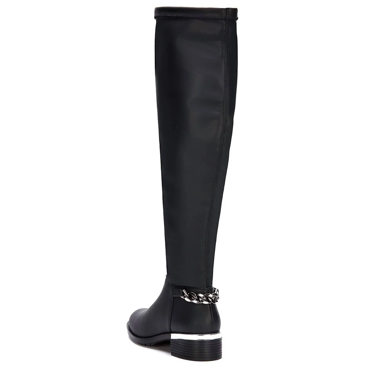 Andrea - Women's Tall Riding Boots With Chain Accent