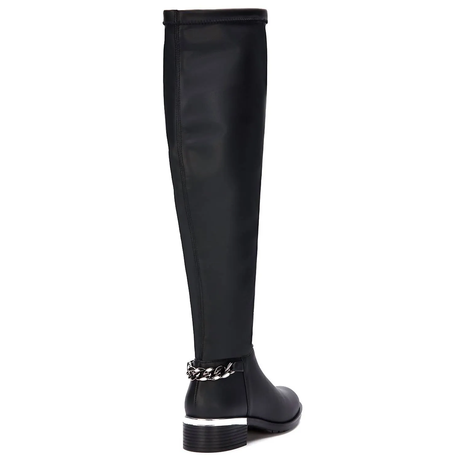 Andrea - Women's Tall Riding Boots With Chain Accent