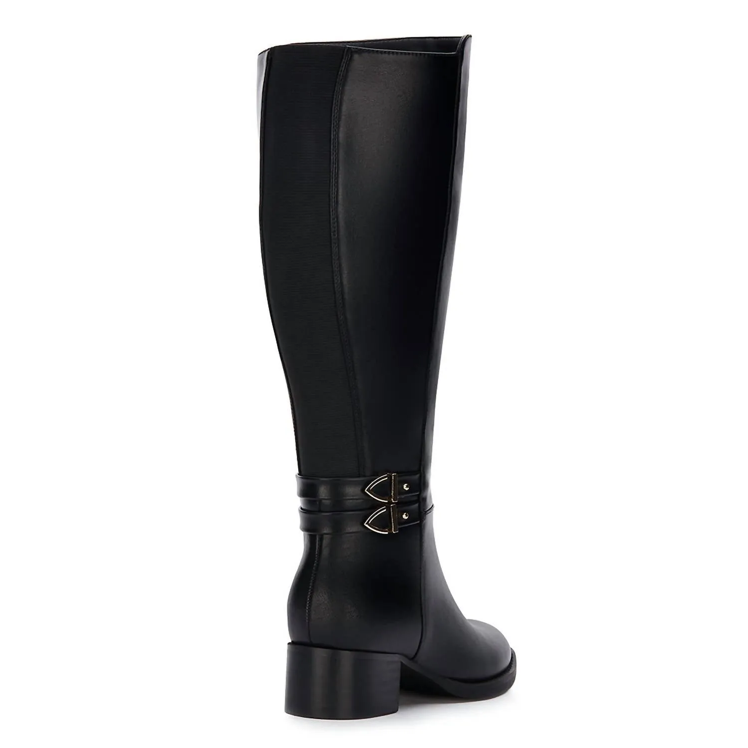 Andrea - Women's Tall Riding Boots With Elastic on Shaft