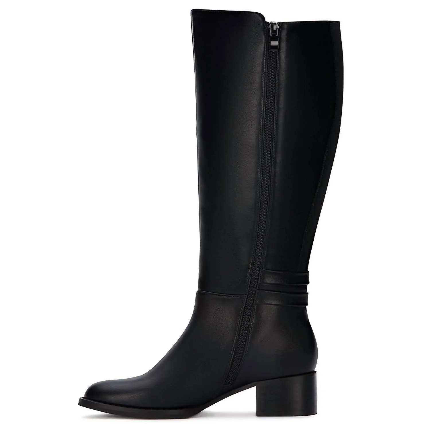 Andrea - Women's Tall Riding Boots With Elastic on Shaft