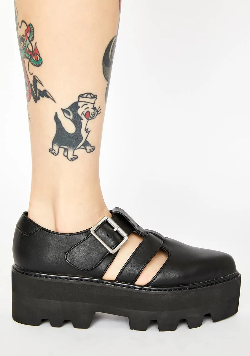 Big Buckle Dino Lug Sandals