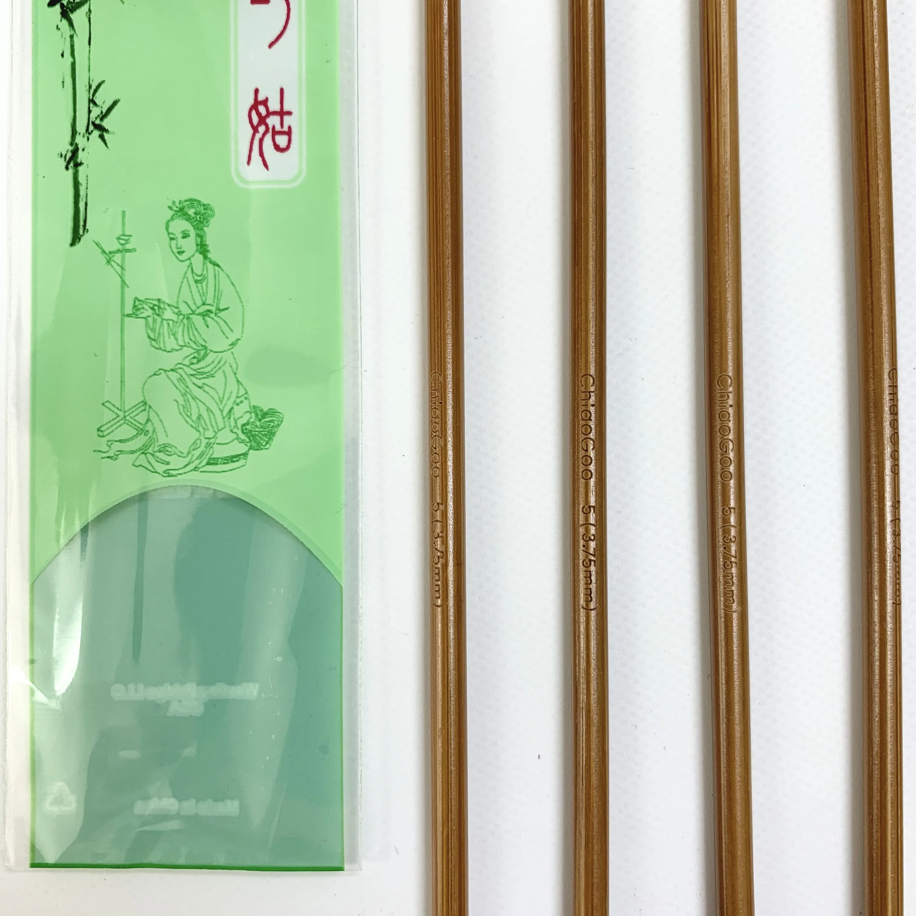 Chiaogoo Patina Bamboo 6" Double Point Knitting Needles