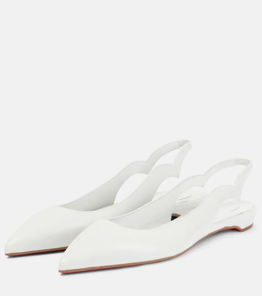 Christian Louboutin Hot Chickita leather slingback ballet flats