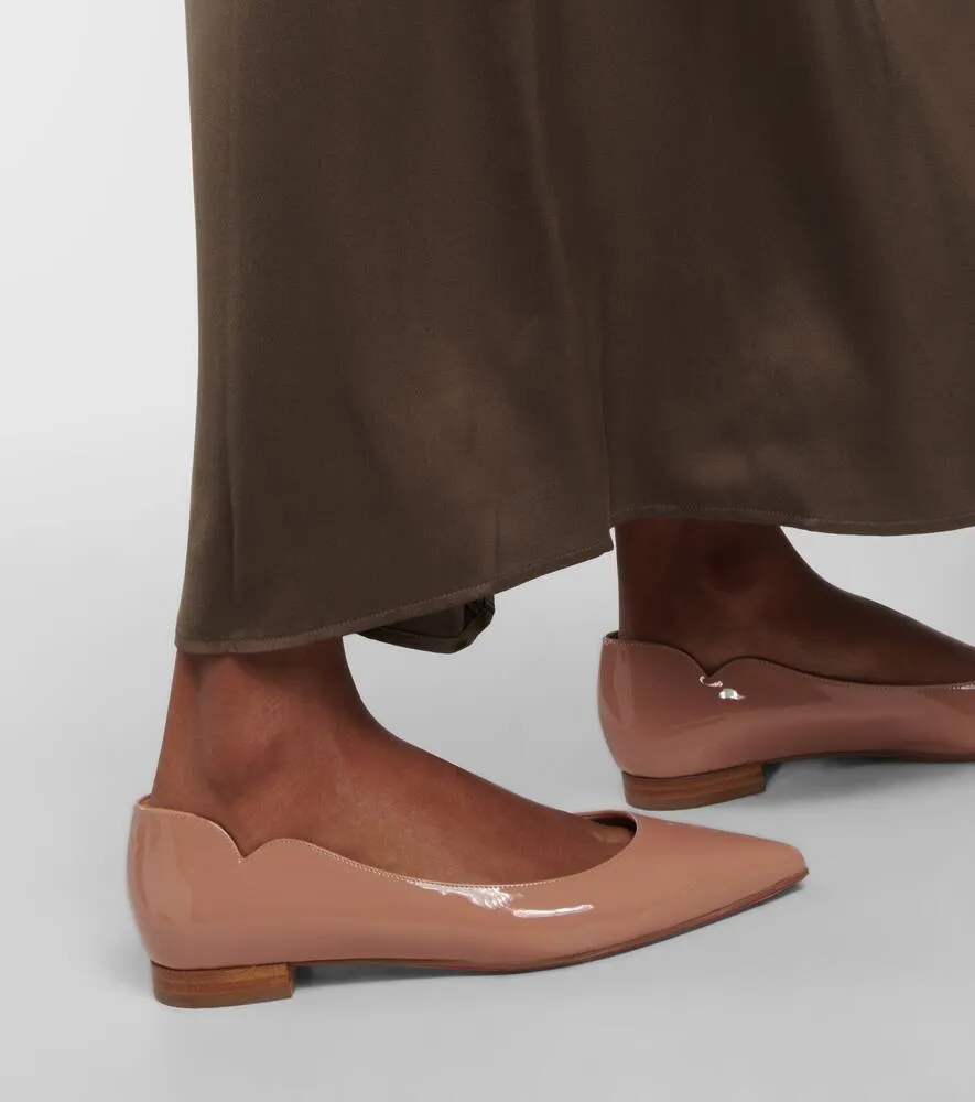 Christian Louboutin Hot Chickita patent leather ballet flats