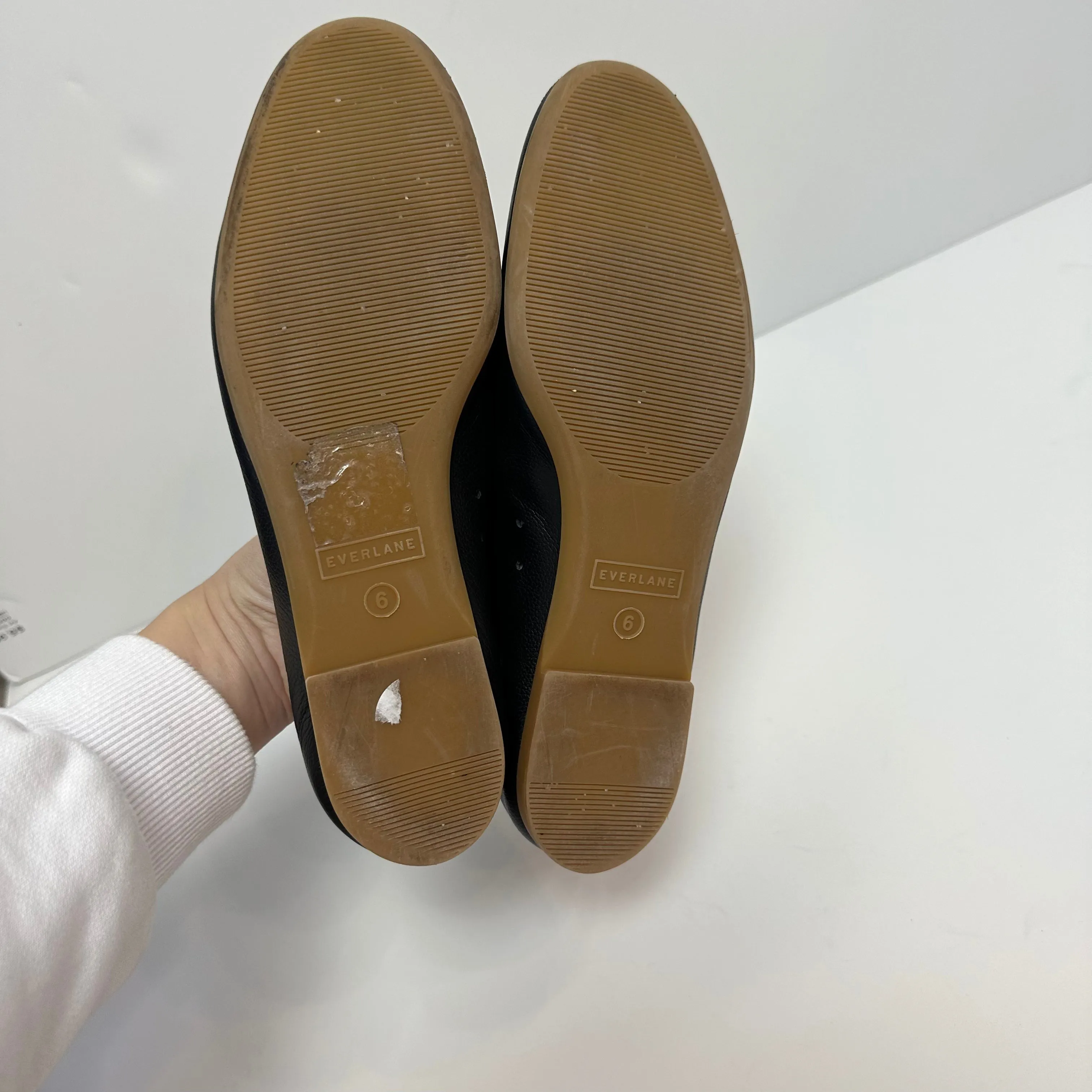 Everlane The Italian Leather Day Glove Black Ballet Flats