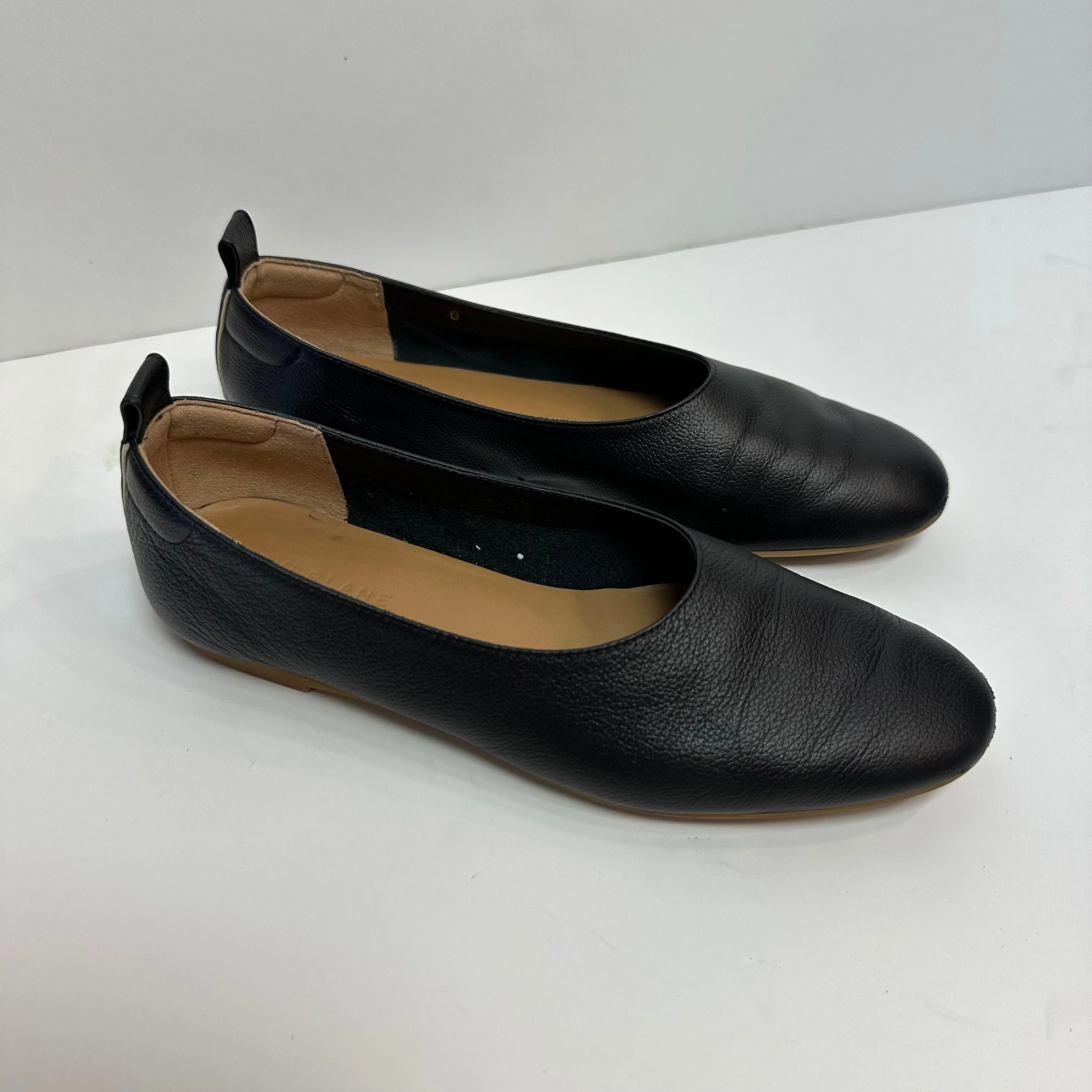 Everlane The Italian Leather Day Glove Black Ballet Flats