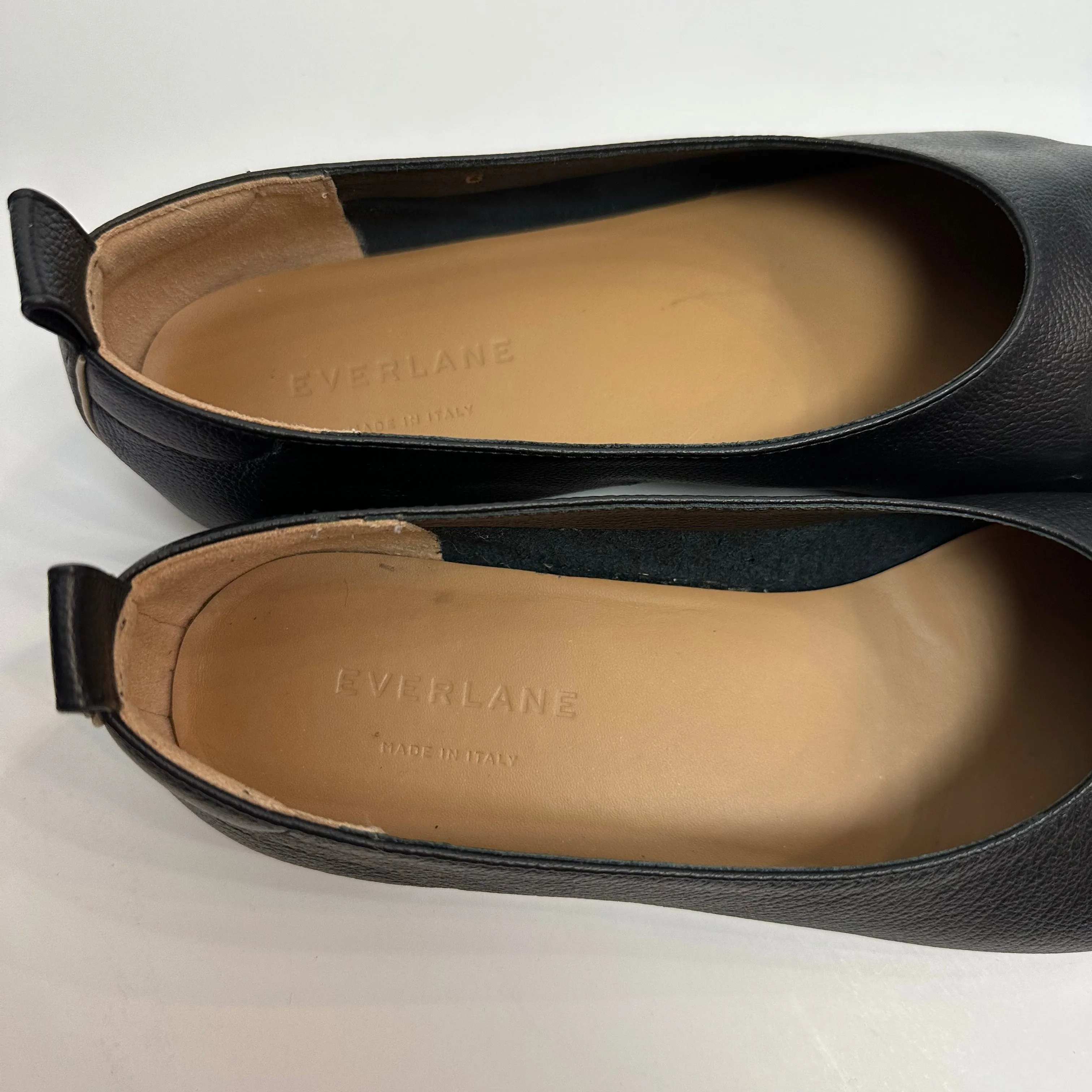 Everlane The Italian Leather Day Glove Black Ballet Flats