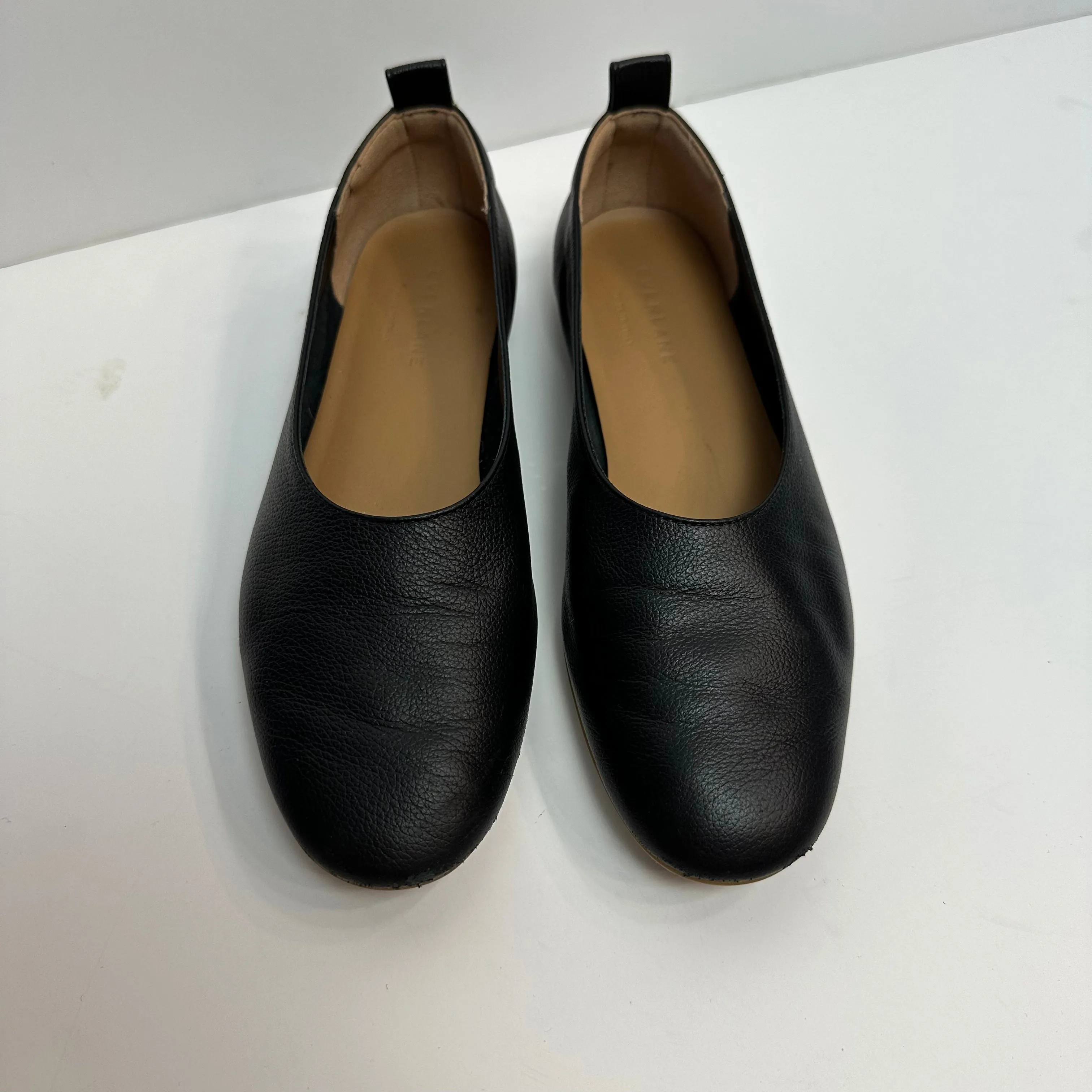 Everlane The Italian Leather Day Glove Black Ballet Flats