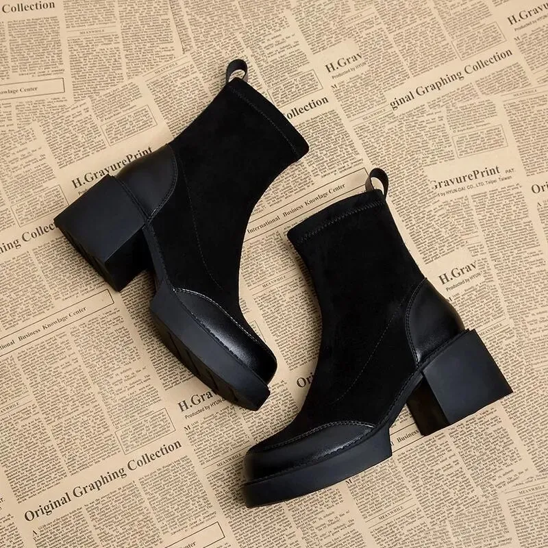 Fashion Combat Ankle Boots