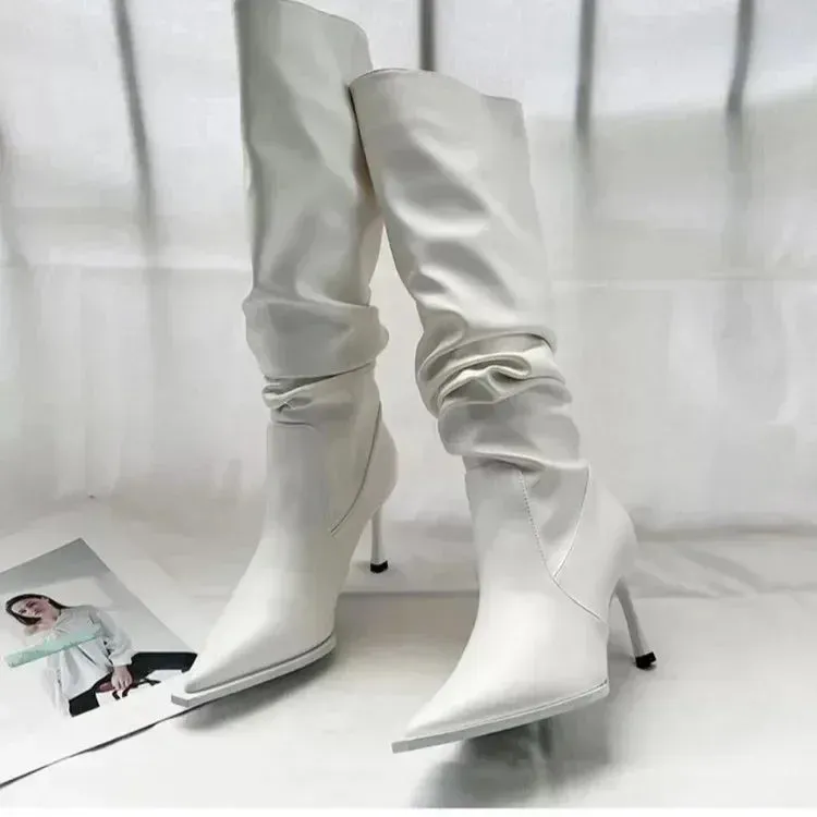 Funki Buys | Boots | Women's Fashion Pointed Toe Stiletto Boots