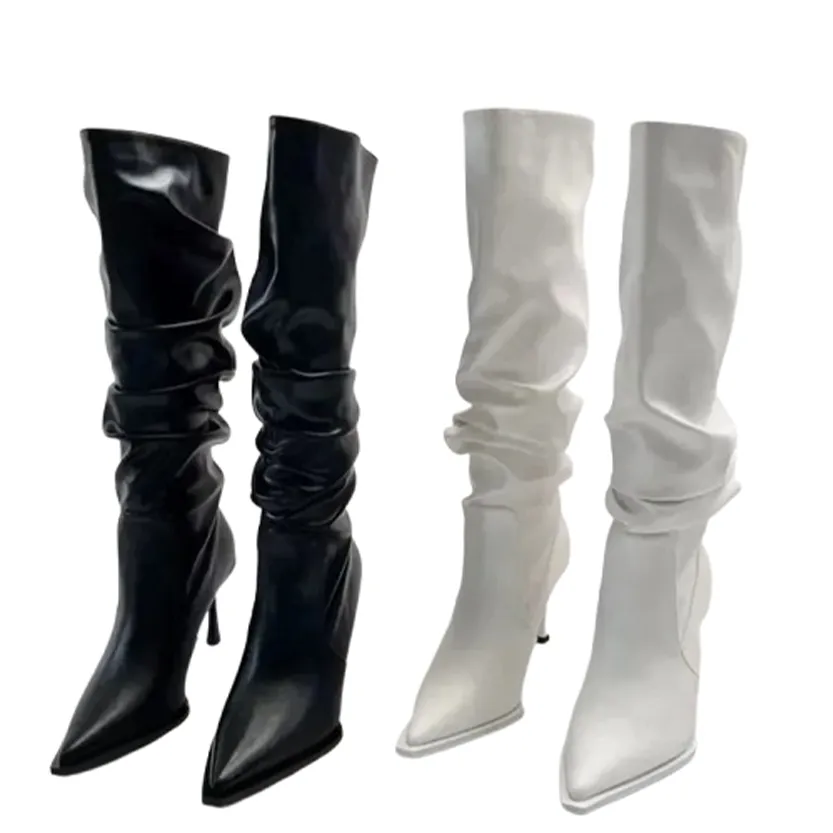 Funki Buys | Boots | Women's Fashion Pointed Toe Stiletto Boots