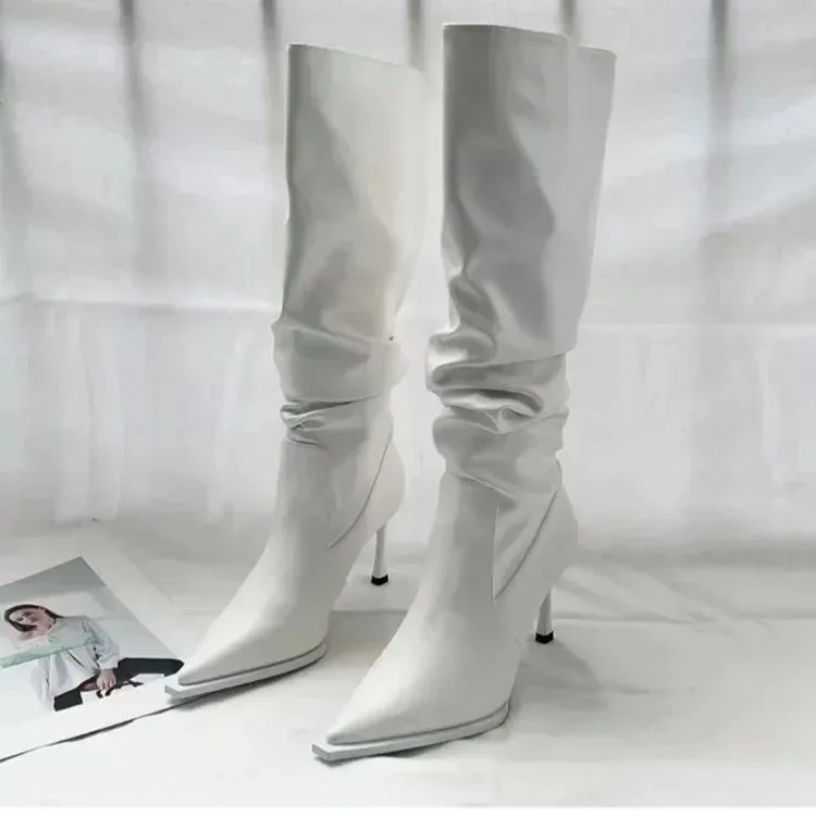 Funki Buys | Boots | Women's Fashion Pointed Toe Stiletto Boots