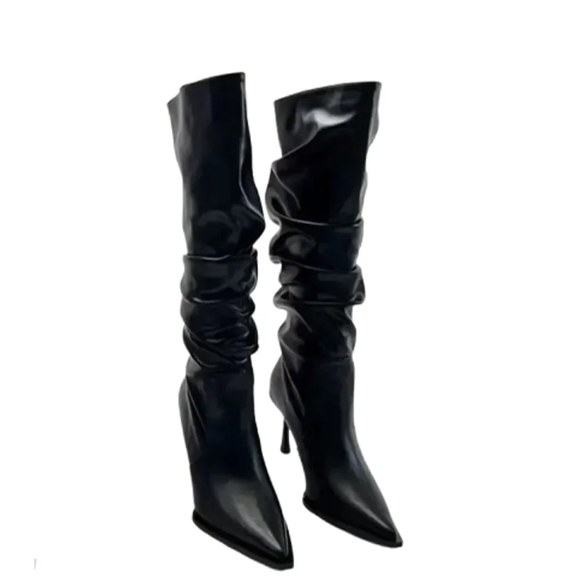 Funki Buys | Boots | Women's Fashion Pointed Toe Stiletto Boots