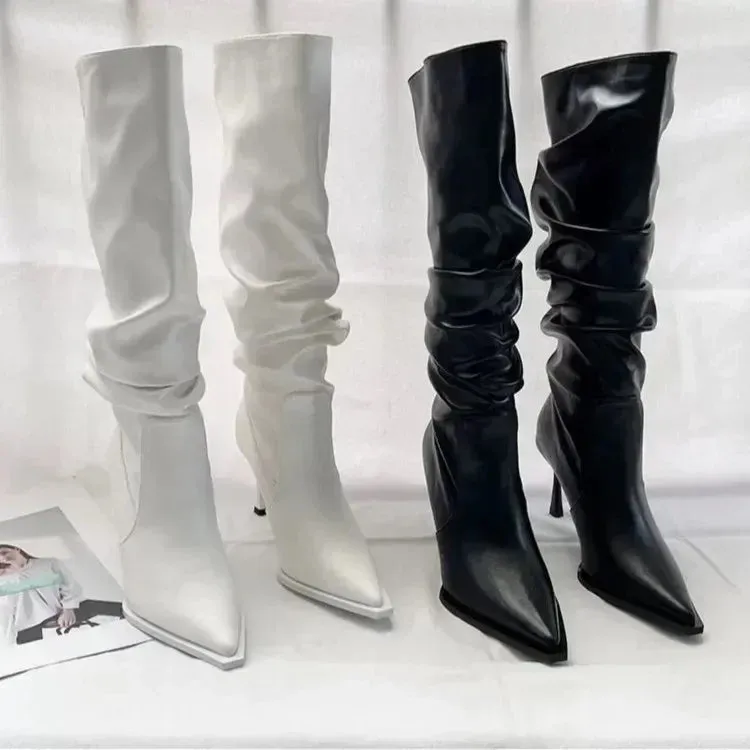 Funki Buys | Boots | Women's Fashion Pointed Toe Stiletto Boots