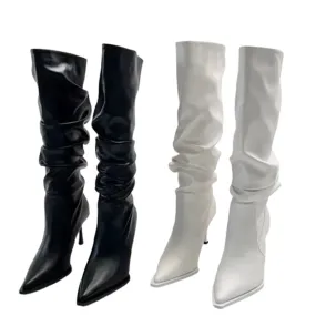 Funki Buys | Boots | Women's Fashion Pointed Toe Stiletto Boots