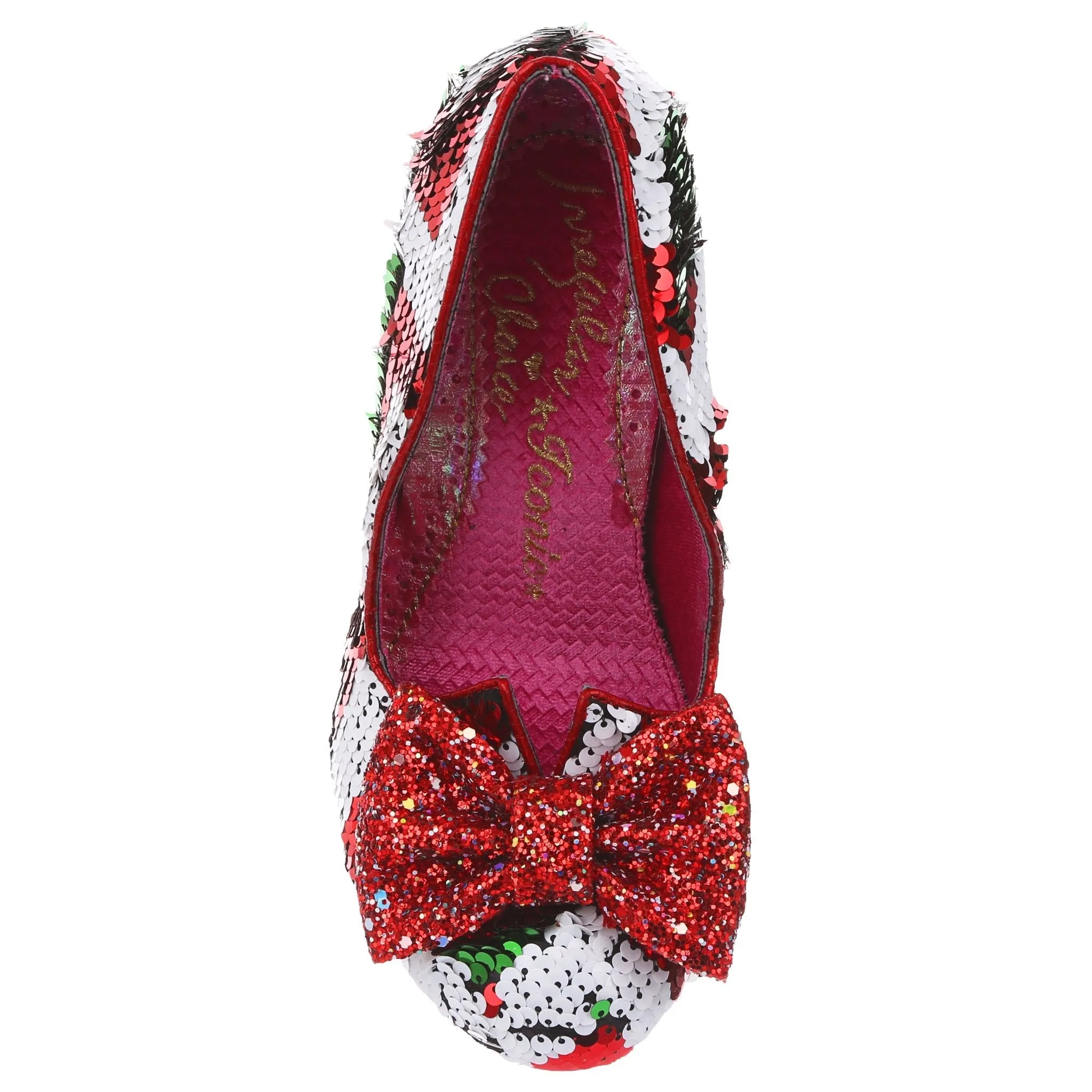 Irregular Choice Nick of Time Shoes - Red & White