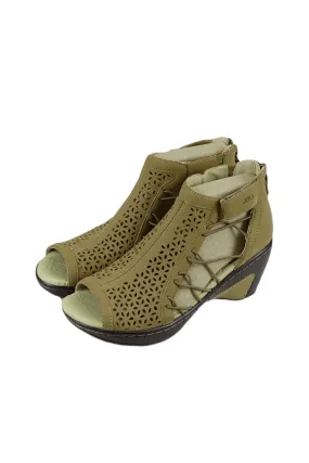 JBU Memory Foam Brown Sandals 7