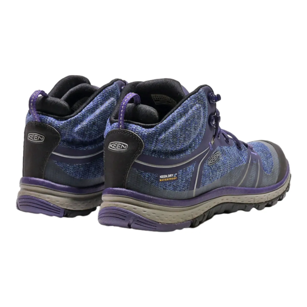 KEEN Hiking Boots Blue Synthetic Womens UK 3.5