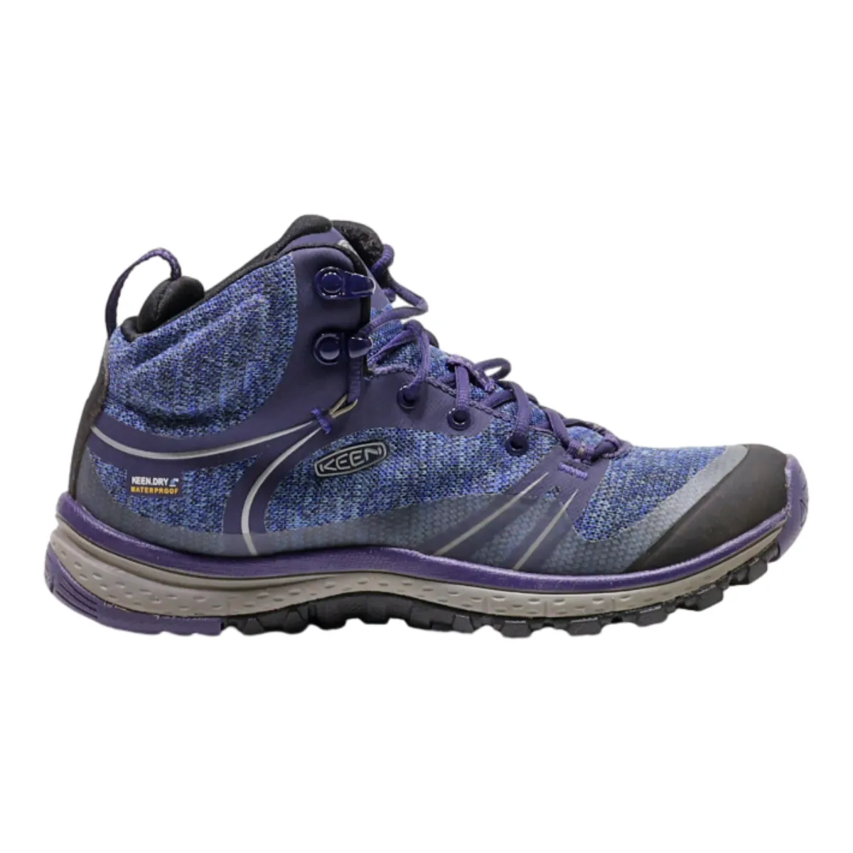 KEEN Hiking Boots Blue Synthetic Womens UK 3.5