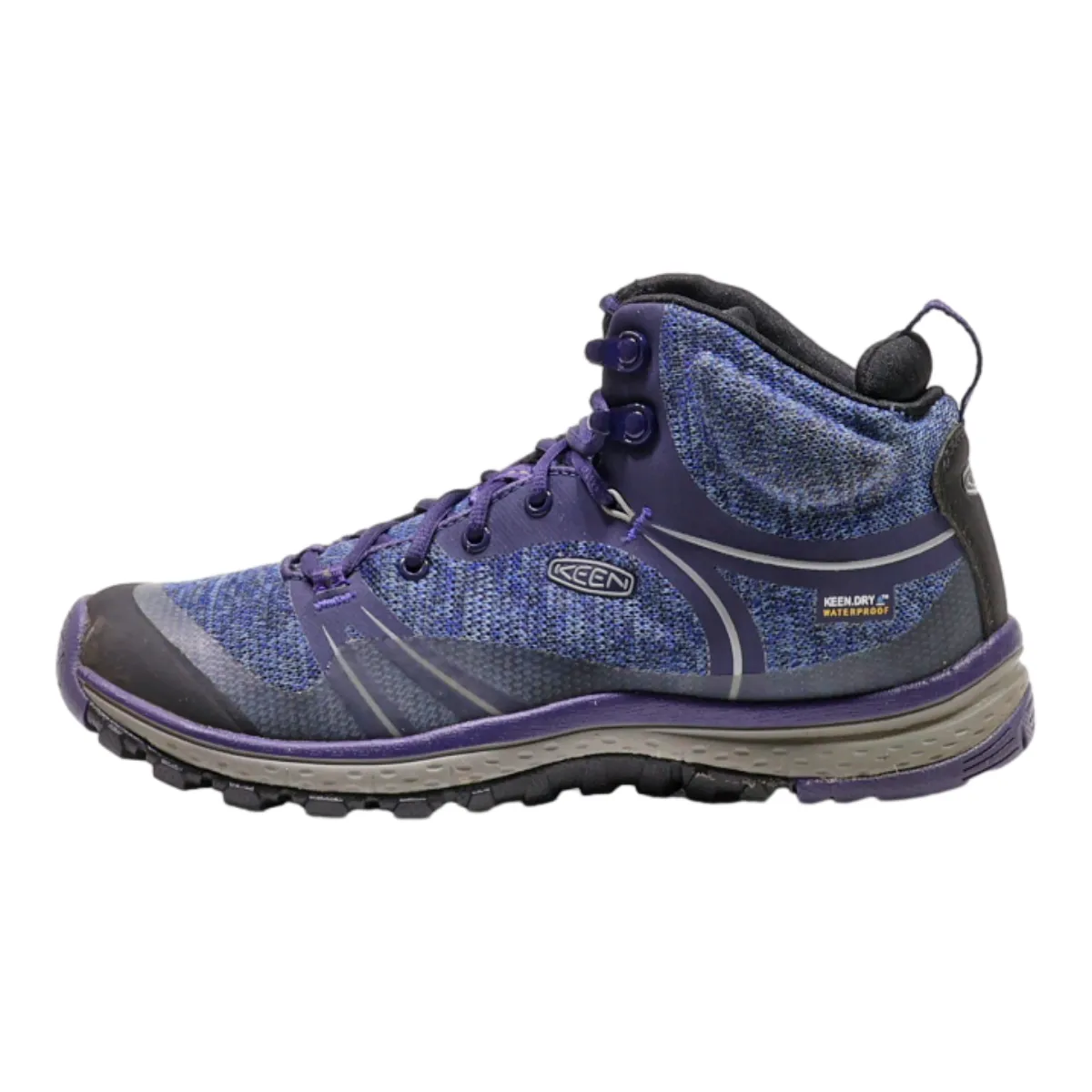 KEEN Hiking Boots Blue Synthetic Womens UK 3.5