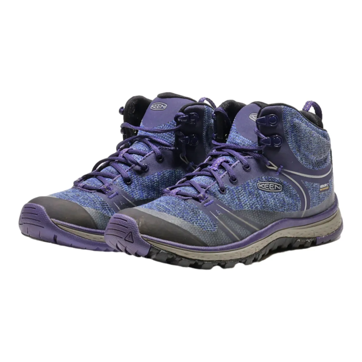 KEEN Hiking Boots Blue Synthetic Womens UK 3.5