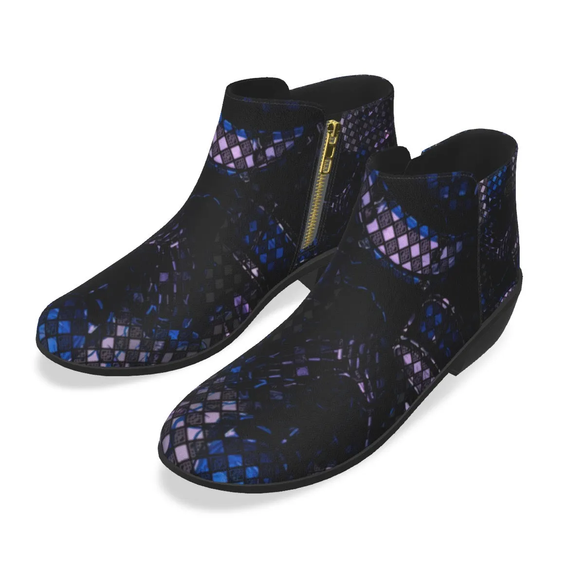 Men's Fashion Boots Drummer print
