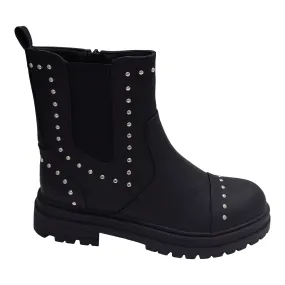 mySTYLE Women's Studded Combat Boots