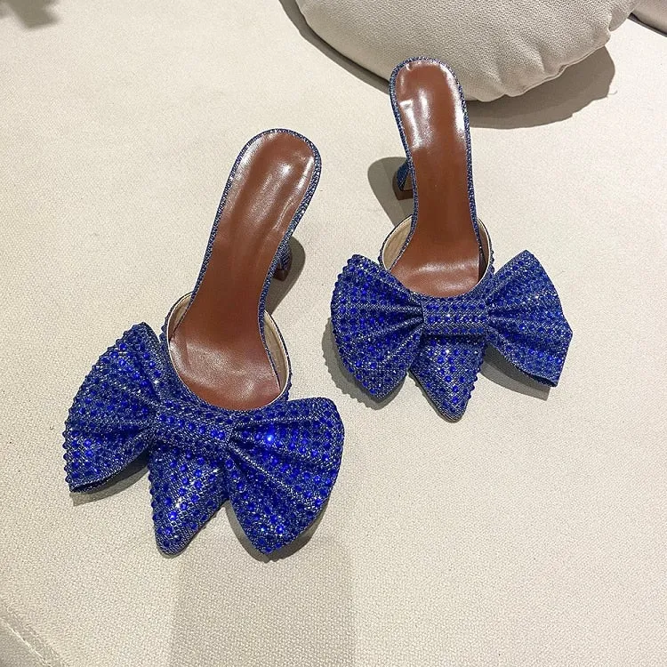 Rhinestone Heels with Bow