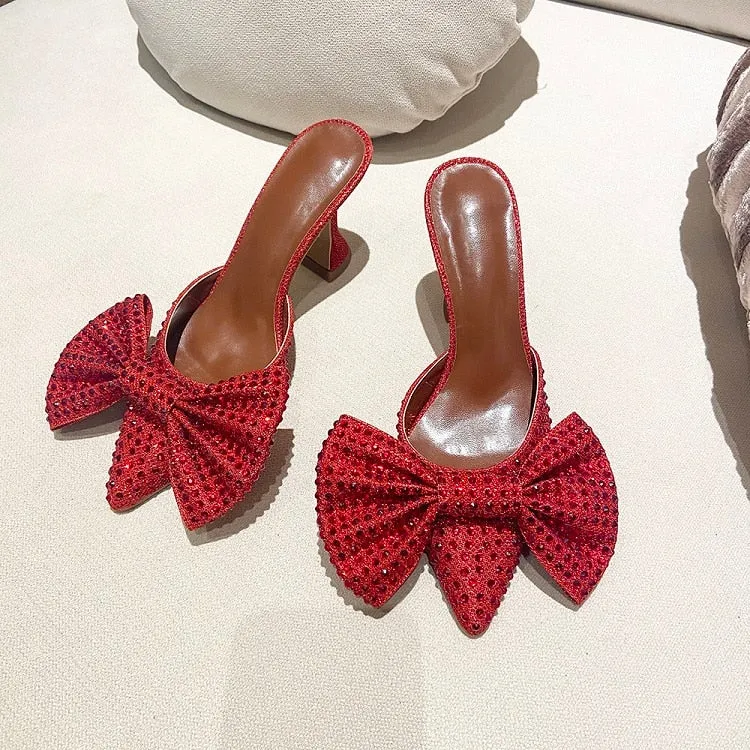 Rhinestone Heels with Bow