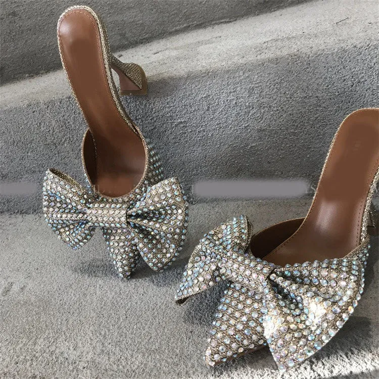 Rhinestone Heels with Bow