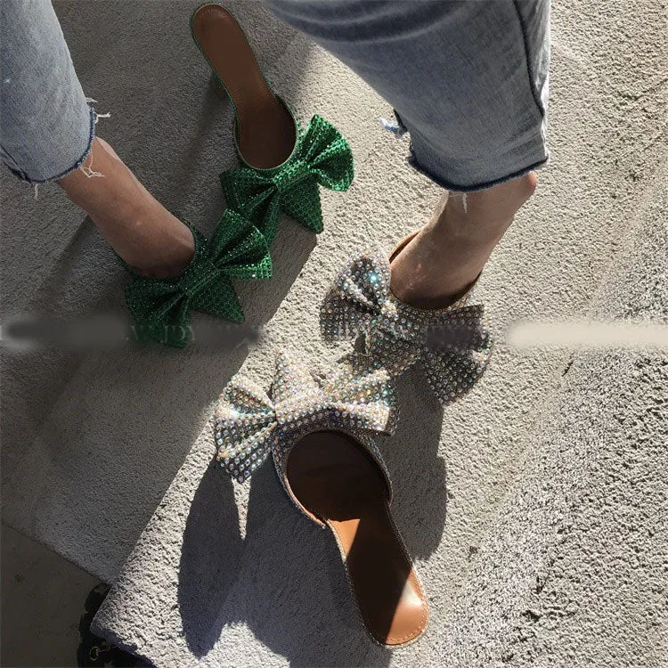Rhinestone Heels with Bow