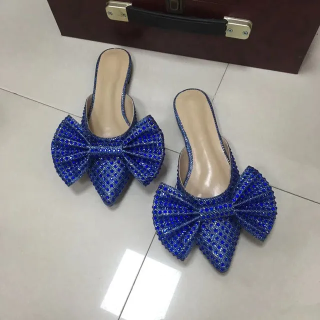 Rhinestone Heels with Bow