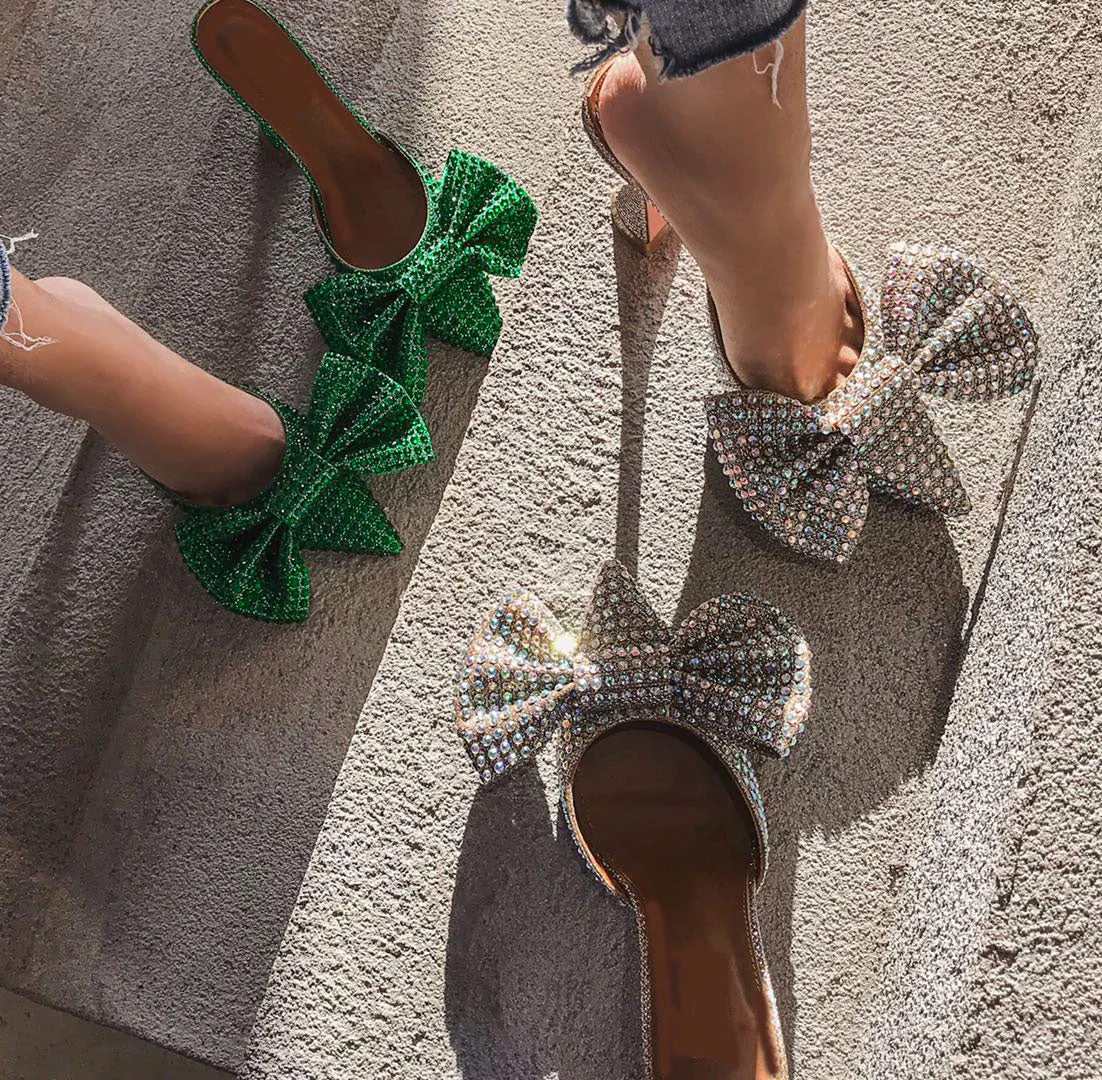 Rhinestone Heels with Bow