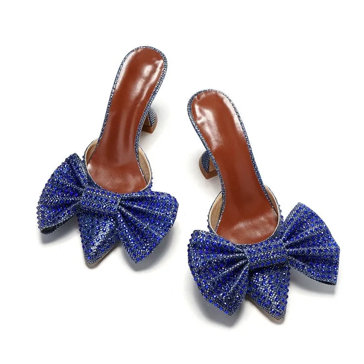 Rhinestone Heels with Bow