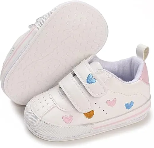 SABATUTU Baby Boys Girls Leather PRE-Walking Sneakers Toddler Anti-Slip