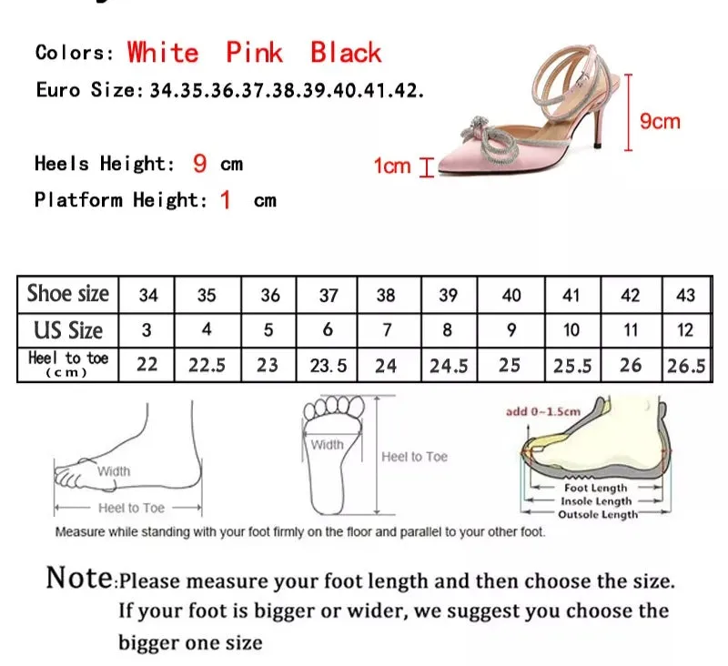 Sequined Butterfly-Knot High Heels