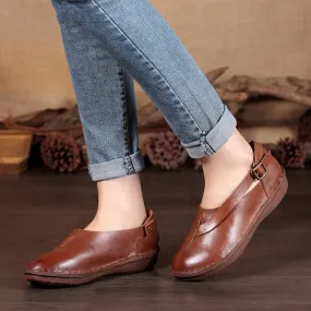 Women's Spring/Autumn Genuine Leather Casual Flats